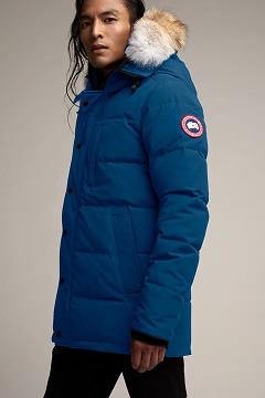 Chamarras Canada Goose Hombre México - Carson Abrigos Azules Oscuro FO0875621